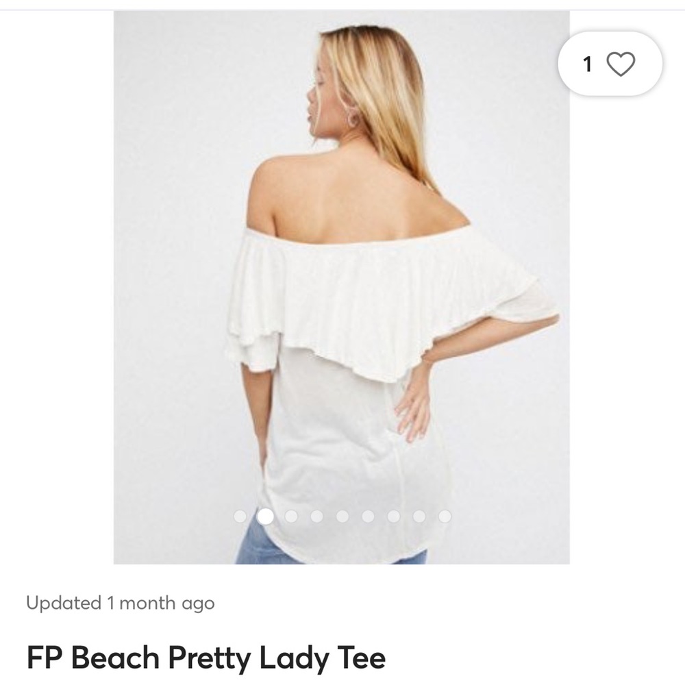 BLACK - Free People Beach Pretty Lady Tee